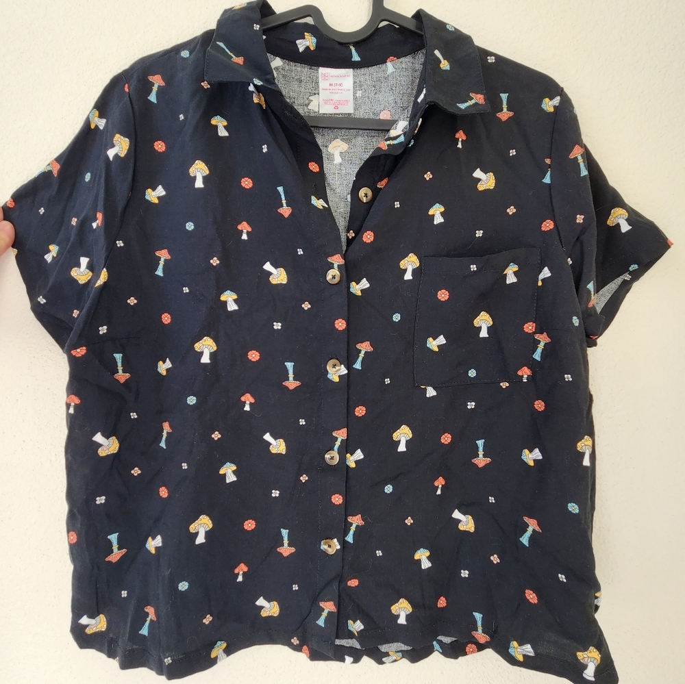 Mushroom Button Up Shirt